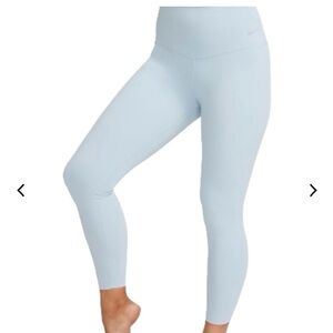 Nike Dri-Fit Gentle Support Light Blue High-Waist Leggings